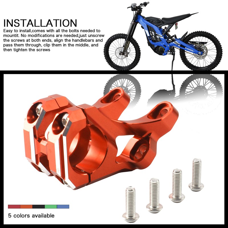 Motorcycle Handlebar Riser Mount,Electric Bike Front Handlebar Risers Stem Mount