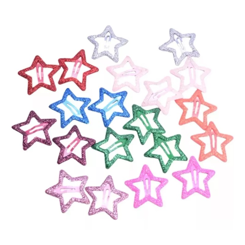 Generic Prendedor Horquilla Para Niñas Con Forma De Estrella 12
