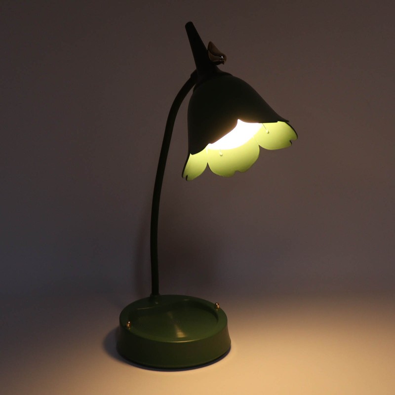 3W LED Touch Desk Lamp 3 Gear Dimmable Foldable Petal