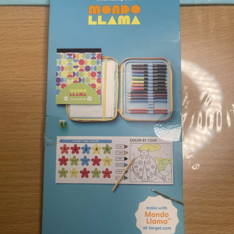 Target Mondo Llama Kids Art Fun Travel Kit