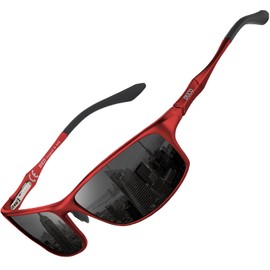 DUCO Polarized Sunglasses for Men 100% UV400 Protection Metal Frame Driving Men's Sun Glasses 8201