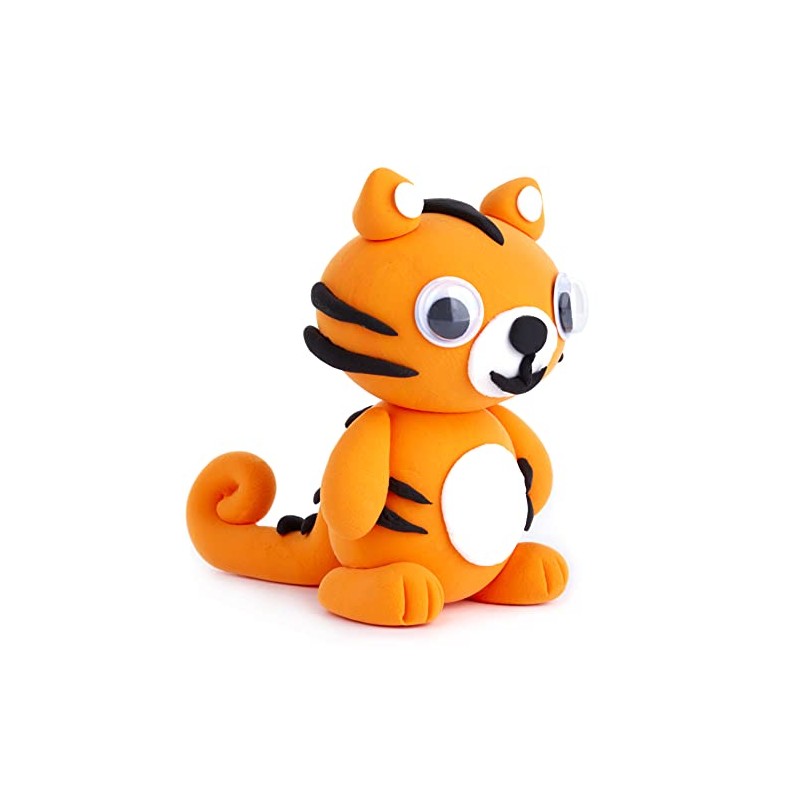 Clay Pals Tiger - Easy Sculpt Fun Fast Air Drying