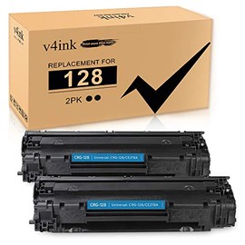 V4INK Compatible CRG128 CE278A Toners_Cartridges_Printer Replacement for Canon 128 HP 78A for Canon D530 D550 LBP6230dw LBP6200d L190 MF4890dw MF4880dw MF4450 MF4570dn HP P1606dn P1600 M1536dnf 2 Pack
