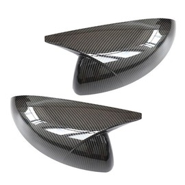 SIPIDEAUT Side Mirror Cover Ox Horn Style,Trim Exterior Decoration Accessories,Compatible with Nissan Altima 2019 2021 2022 2023 2024 Rear view Mirror Cover (Carbon Fiber Style)