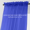 Elegant Comfort 2-Piece Sheer Panel with 2inch Rod Pocket -