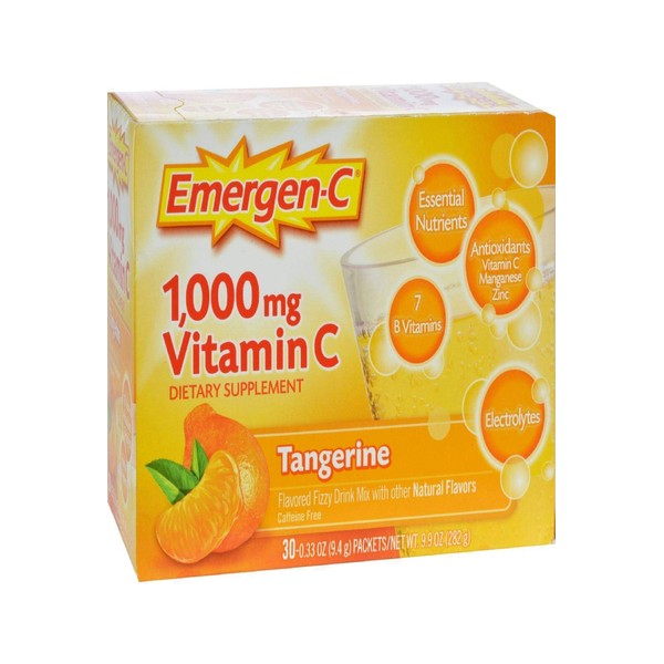 Alacer Emergen-C Vitamin C 1000mg Tangerine