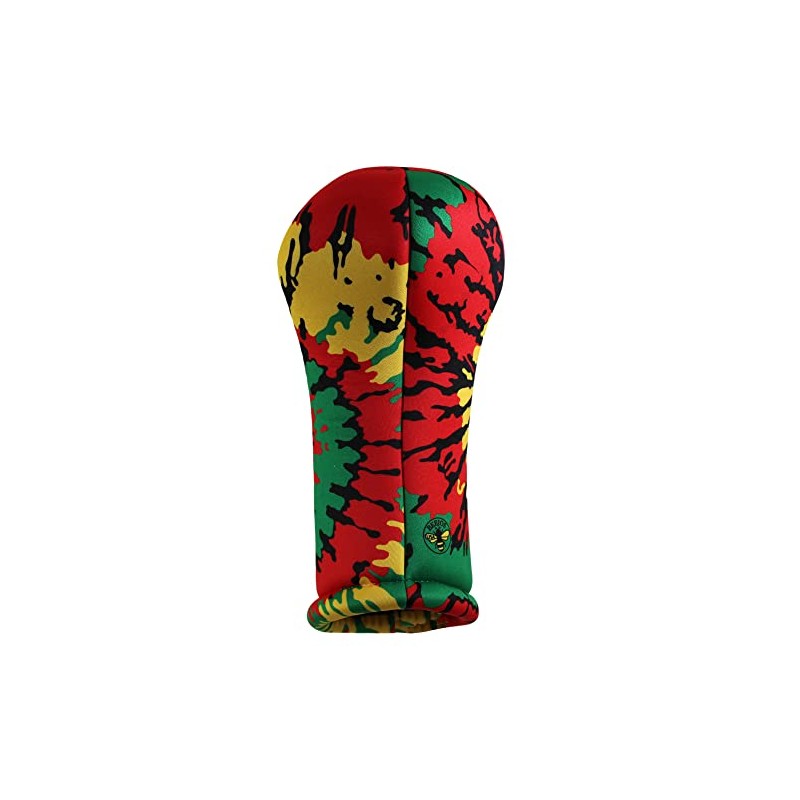 Rasta Tie Dye Smoked Ducky Fairway Club Headcover Handmade by