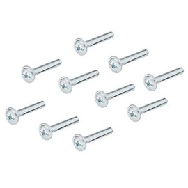 Gedotec Furniture Screws M4 Galvanised Steel - H10644 | Pack of 100 - Handle Screws for Furniture Handles | Furniture Connectors - M4 x 20 mm | Threaded Screws - Furniture Handle Screws - Connecting