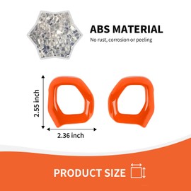 RAZPOY Gear Shift Knob Trim Cover Compatible with 2021-2023 Ford Bronco Interior Accessories, Orange