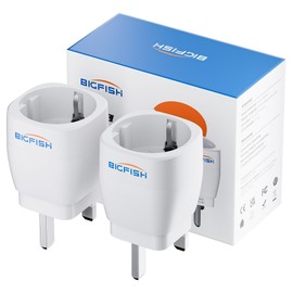 Bigfish UK Adapter 2 Pack Adapter England Germany Plug Socket Adapter England Travel Adapter UK UK Adapter for EU to England/Scotland/Ireland/Dubai/Maldives, White