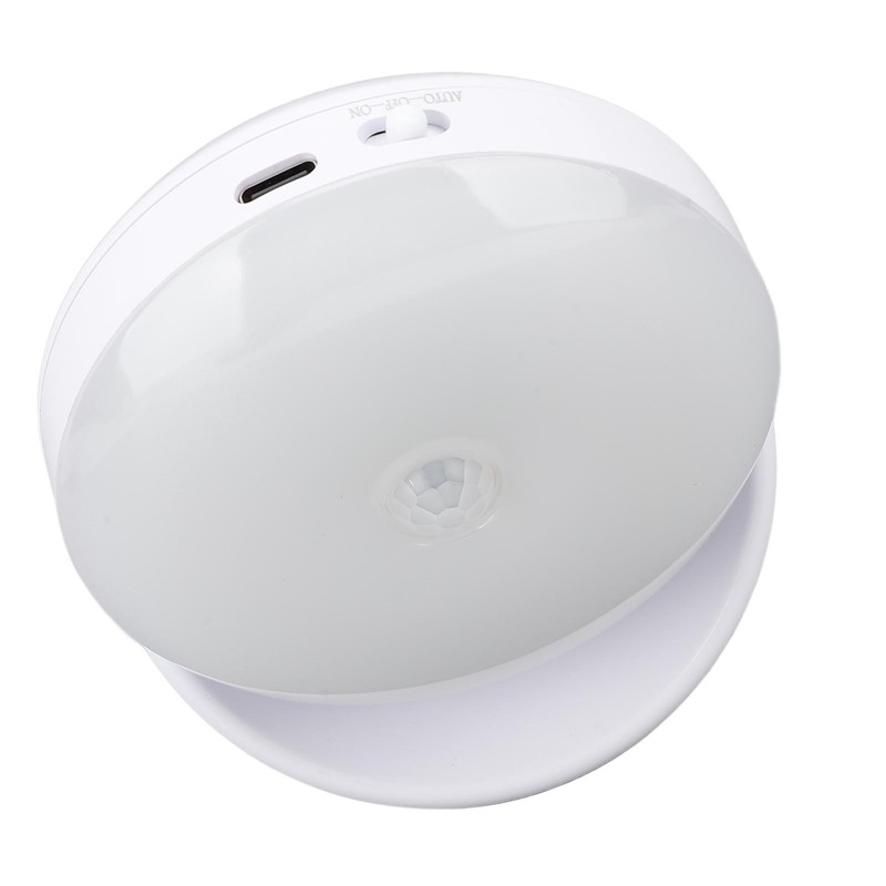 LED Motion Sensor Night Light ABS 360 Degree Rotating Rechargeable