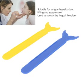 Tongue Tips Exercise Set, Tongue Muscle Trainer for Children, 2 Pieces Tongue Tip Trainer Portable Children Plastic Oral Tongue Muscle Strength Training Tool for Clear Language