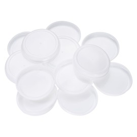 uxcell 100 Pcs Mailing Tube End Caps 3" ID Round Cardboard Shipping Tube End Caps Protective Plastic Poster End Caps for Paper Mailing Tubes Shipping and Storage of Documents and Art