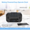 Vicloon Digital Alarm Clock Bedside, LED Display Clocks with Adjustable