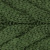 Aran Workshop Buttoned Knitted Style Cable Headband (Green)