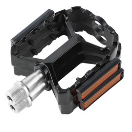 ZCYLPT Mountain Bike Pedals with Reflective Strips,3 Bearings Bike Pedals,Non-Slip CNC Aluminum Flat Pedals 9/16" Pedals for BMX,MTB,Racing Bikes