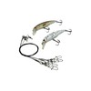 PetrisCatch Minnow Pike Wobbler Set of 4 + 4 Steel
