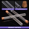 Test Tube with Corks, Pack of 15, Plastic Test Tubes