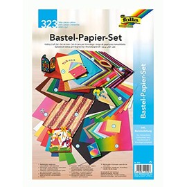 folia 940 All-Year Craft Paper Set, 323 Pieces Creative Set for Children and Adults with Various Craft Materials, Single