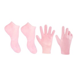 Vaguelly Moisturizing Foot Cover Callus Remover Socks Set of Gloves for Foot Hand Care Gentle Exfoliating Nourishing