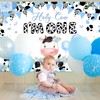 Avezano Holy Cow I'm One Birthday Backdrop for Boys Blue