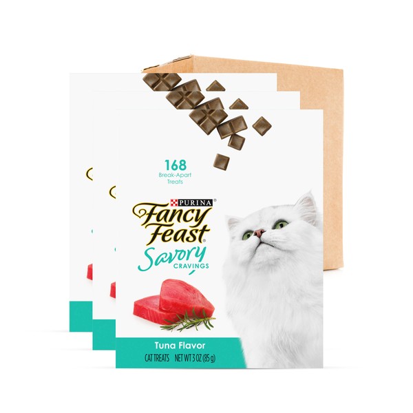 Purina Fancy Feast Limited Ingredient Cat Treats, Savory Cravings Tuna Flavor - 9 oz. Box