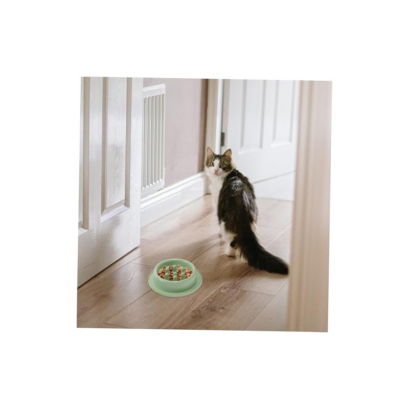 Comedero Lento Antiahogo para Perros Cuenco Grueso Resistente Diseño Antiderrames