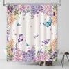 AIBIIN 180x180cm Colourful Butterfly Shower Curtain flowers Watercolor Bathroom Decor