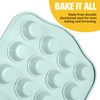 Tasty Clean Ceramic 24-Cup Mini Muffin Pan, Durable Aluminized Steel