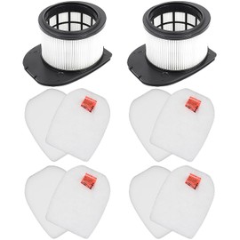 10 Pack Filter Replacement for Shark IZ862H Stratos Cordless Vacuum, Compatible with Shark IZ862H Upright Vacuum Include 2 Pack HEPA Filter, 4 Pack Foam Filters & 4 Pack Felt Filters Kit, White
