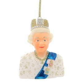 Queen Elizabeth II Glass Ornament by Cody Foster & Co. , for Gift & Home Decoration