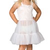 I.C. Collections Big Girls White Bouffant Sweetheart Slip, 12
