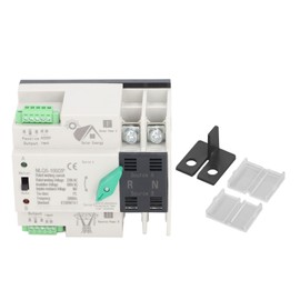 Dual Power Automatic Transfer Switch 2P PV to Utility Mini ATS Dual Power Generator Changeover Switch AC220V 63A