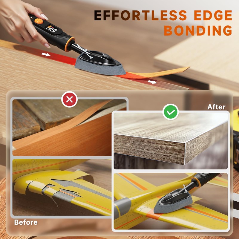 THARREX Digital Edge Banding Iron with LCD Screen | Extra-Long