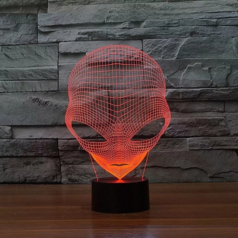 3D Lamp UFO Alien Optical Illusion Led Night Light 7