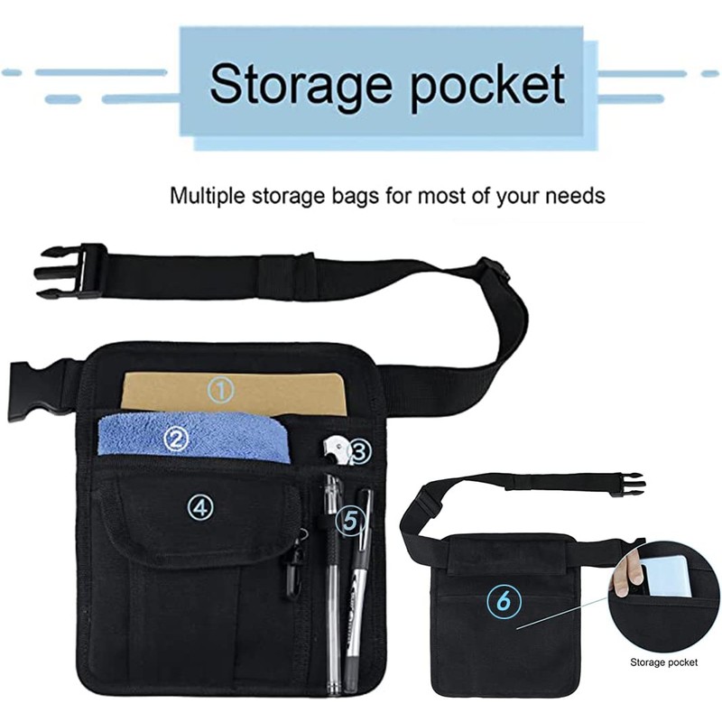 Server Waist Pouch Utility Tool Belt Money Bag Restaurant Apron