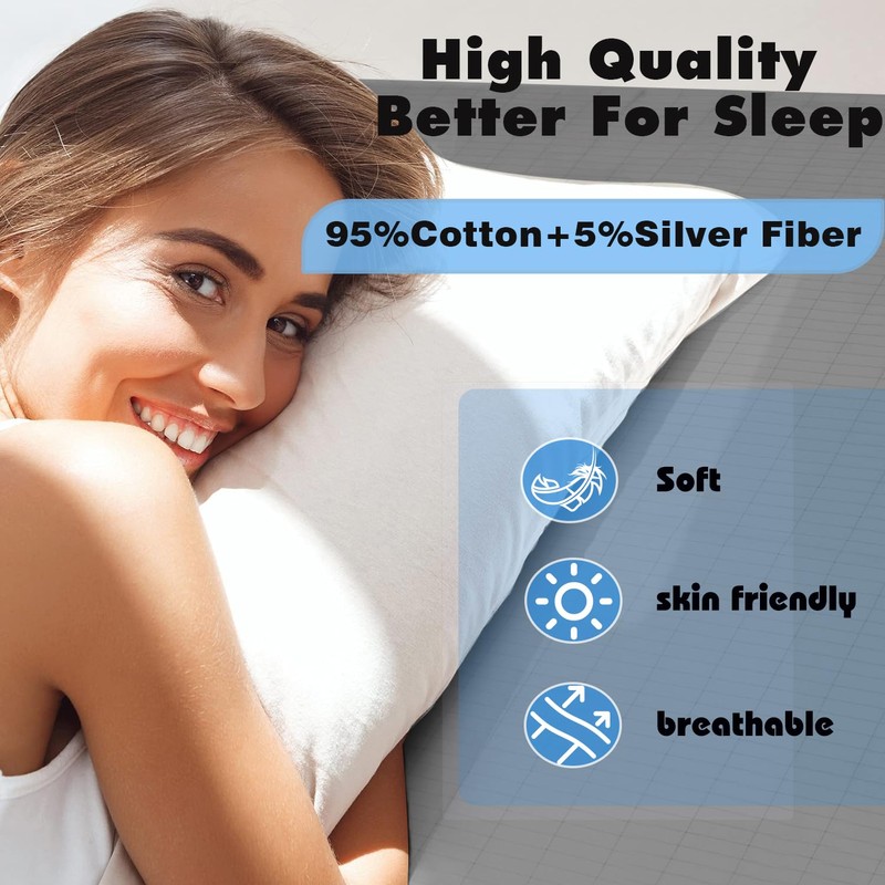 HUNAIGEE Grounding Bed Sheet 99 x 203 cm Conductive Grounding