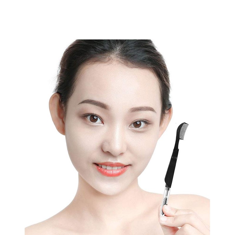Yes107 (TYPE-B) Eyelash Comb, 2 Pieces, Mascara Comb, Stainless Steel