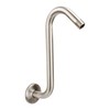 Shower Head Extension Arm with Flange,10.5 Inch High-Rise Curved S