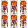 Orange Flavor Soda Water,Chinese Import Beverage, 330ml, 6 Cans