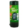 Eco Bin Liners with Drawstring, 60 Litres, Particularly Tear-Resistant and