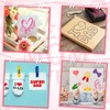 Henoyso 24 Pcs Mom and Dad Stencil Set 8 x