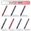 Sakura Crepas GB4M1004P#519 Multifunction Pen Ball Sign 4+1 Metallic Red