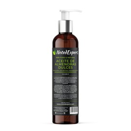 Aceite de Almendras Dulces 100% puro y natural - Prensado en Frío, sin rellenos, sin aromas ni químicos - Hidratación profunda y brillo natural para piel y cabello.