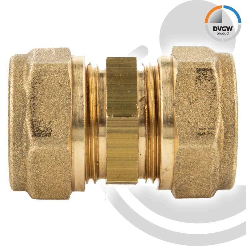 MS Clamping Ring Connector, Straight Screw Connection 18 x 18