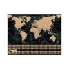 University Games U08566 World Map Scratch Off Puzzle
