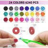 Redtwo 24 Color Friendship Bracelet Kit Bead Craft Set For