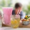 YAOSHENG 250-500 disposable black eco-friendly straws, suitable for party supplies,