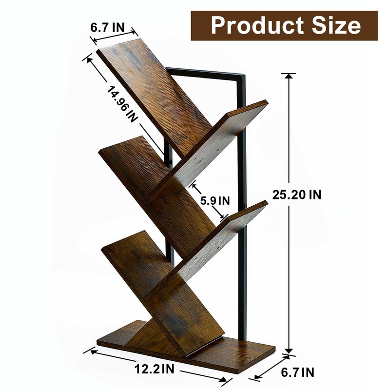 BESHIGH BESHIGH Wood Floating Hanging Shelves Storage for Wall, 4
