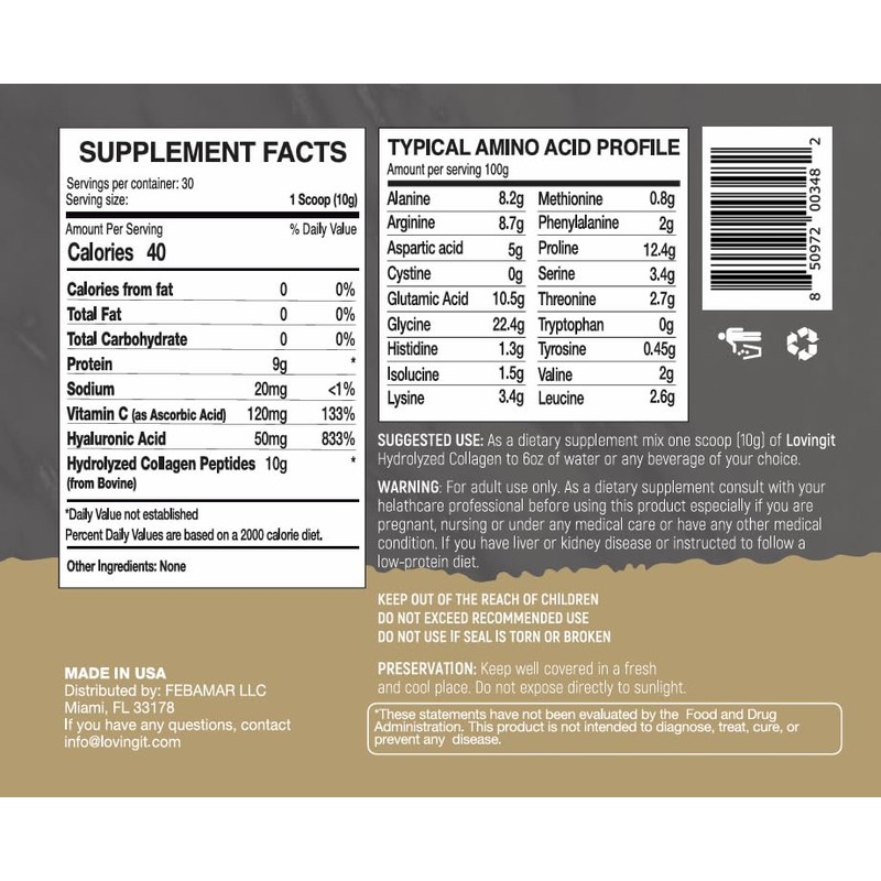 HYDROLYZED Collagen Loving IT Barbara DE REGIL